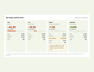 LISAMAREE: 3x conversion and back to profit on Amazon US - Advertising