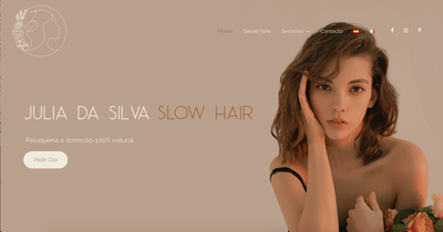 Creación identidad visual y website Julia Da Silva - Branding y posicionamiento de marca
