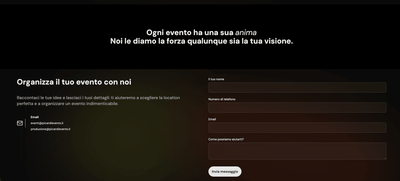 Picardi Events – sito e presenza online per un'agenzia di eventi - Website Creation