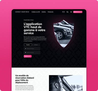Connect Smart Drive - Création de site internet