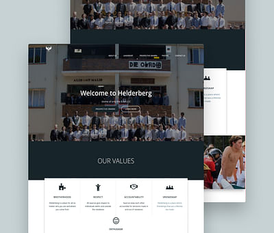 Web Redesign for Stellenbosh University Residence - Création de site internet