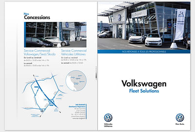 Plaquette Volkswagen Cholet - Ontwerp