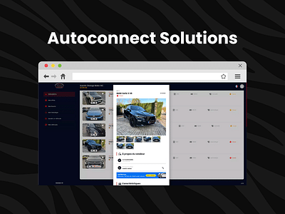 Plateforme de vente de véhicules d'occasion - Application web