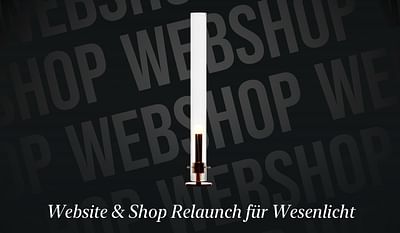 Shopware 6 online shop for Wesenlicht - Webseitengestaltung