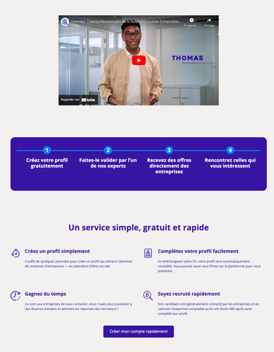 Comptable.com - Campagnes de prospection et landing pages - Stratégie digitale