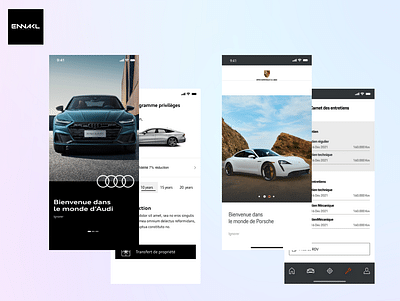 App mobile CRM & fidélisation – Porsche / Audi - Application mobile