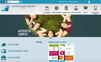 Université Libano-Française Digital Strategy - App móvil