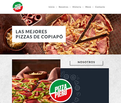 Desarrollo Web Pizza Piero - Création de site internet