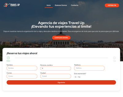 Desarrollo Web con Wordpress y yoast para Travel Up Agencia de Viajes - Desarrollo de Software