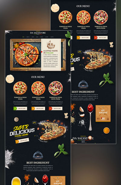 ITALIAN RESTAURANT WEBSITE - Website Creatie