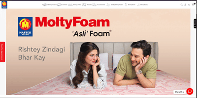 MASTER MOLTY FOAM - Website - E-commerce