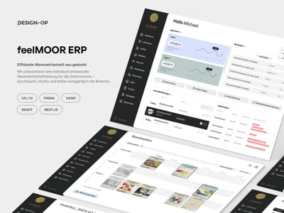 feelMOOR ERP-System - Ergonomy (UX/UI)