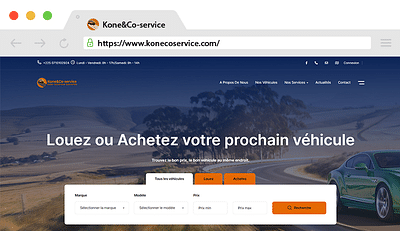 Création site web Kone&Co-service - Webseitengestaltung