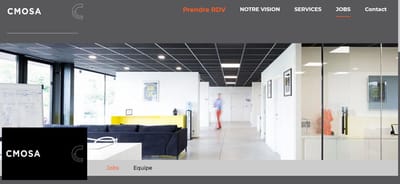 website de l'entreprise CMOSA - Website Creatie