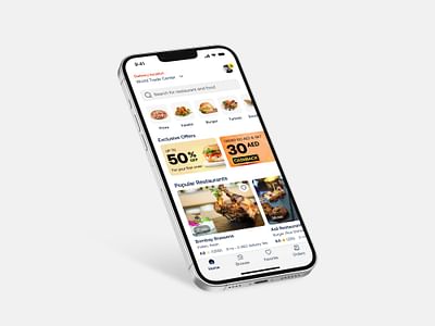 Food Delivery App - Ergonomie (UX / UI)