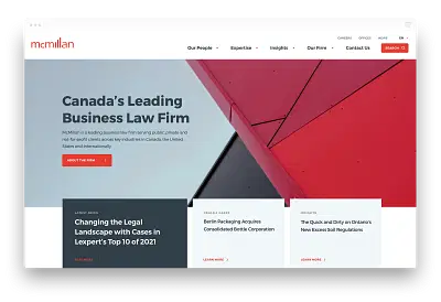 McMillan LLP - Ergonomy (UX/UI)