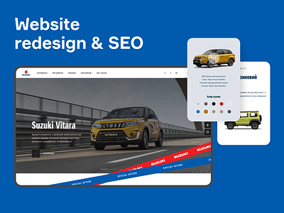 Website redesign & SEO for car importer - Application web