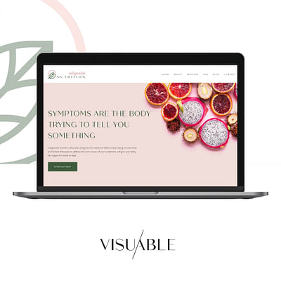 Branded Website Design for Integrative Nutrition - Webseitengestaltung