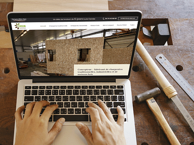 Création site web d'une industrie du bois - Website Creatie