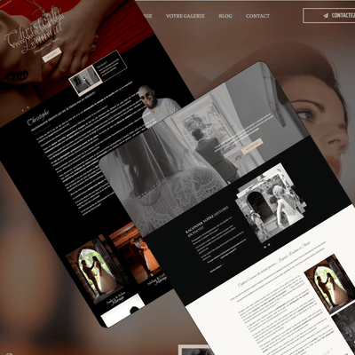 Christophe Landat - Photographe de mariage - Création de site internet