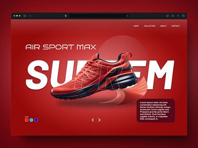 Web Design template store running shoes - Website Creation