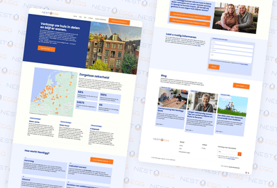 Nestegg Website & Dashboard - Website Creatie