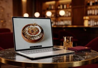 Aki London Restaurant Website - Webseitengestaltung