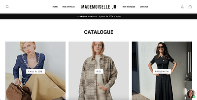 Louitis X Mademoiselle Ju - Création de site internet