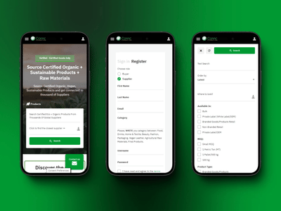 Piattaforma per Networking B2B nel settore BIO - Ergonomia (UX/UI)