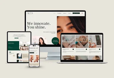 Website pour une clinique esthétique - Création de site internet