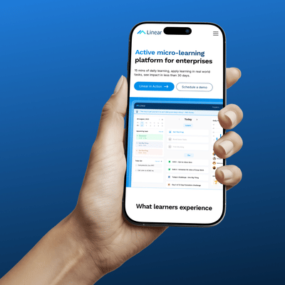 Linear – AI powered behavioral and operational skill development - Website Creation