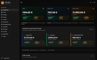 Gestionale vendite Amazon con integrazione SP-API - Application web