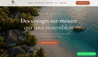 Site Web / Globecrockeuse - Webseitengestaltung
