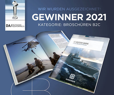 Deutscher Agenturpreis für unsere Marine Broschüre - Mediaplanung