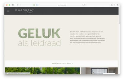 Corporate site Kwadraat - Website Creation