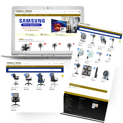 Starbuck & Tropical Appliance - Website Design - Webseitengestaltung