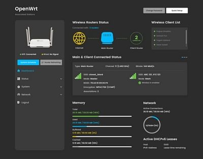 OpenWrt UI/UX Design - App móvil