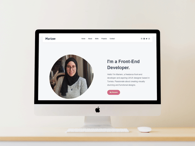 Mariem Bahri – Portfolio Website - Création de site internet