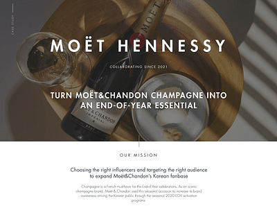 Moët Hennessy Influencer Campaign - Strategia digitale