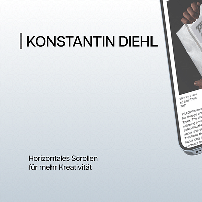 Innovative Portfolio-Website für Konstantin Diehl - Webseitengestaltung