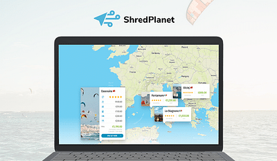 Shred Planet - easy way to find kite destinations - Création de site internet