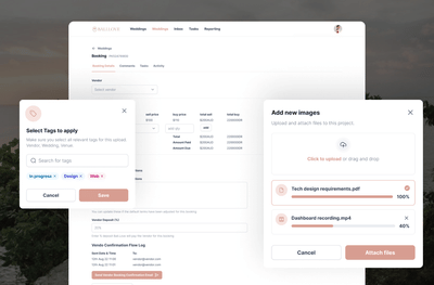 Bali Love - Wedding Planning Web App - Ergonomy (UX/UI)