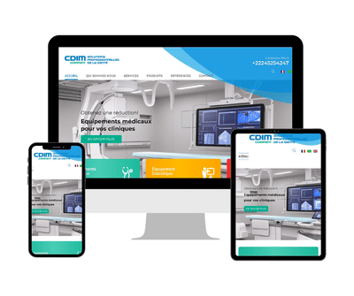 Site vitrine CDIM — matériel médical & paramédical - Website Creation