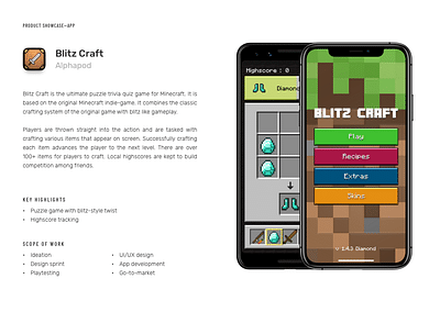 Blitz Craft — Mobile Game by Alphapod - Graphic Design