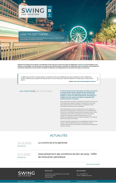 Web design and development - Création de site internet