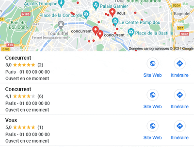 Votre entreprise dans le top 3 Google My Business - Publicité en ligne