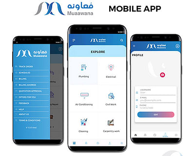 Muaawana - Mobile Application - Application mobile