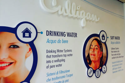 Personalizzazione grafica uffici Sede Culligan - Graphic Identity