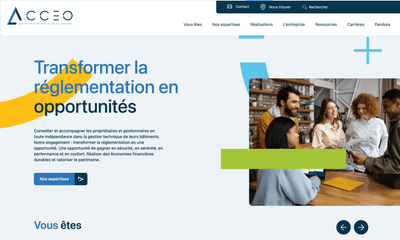ACCEO – Refonte site web - Webseitengestaltung