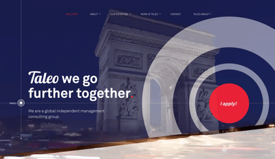Site internet de Taleo Consulting - Website Creatie